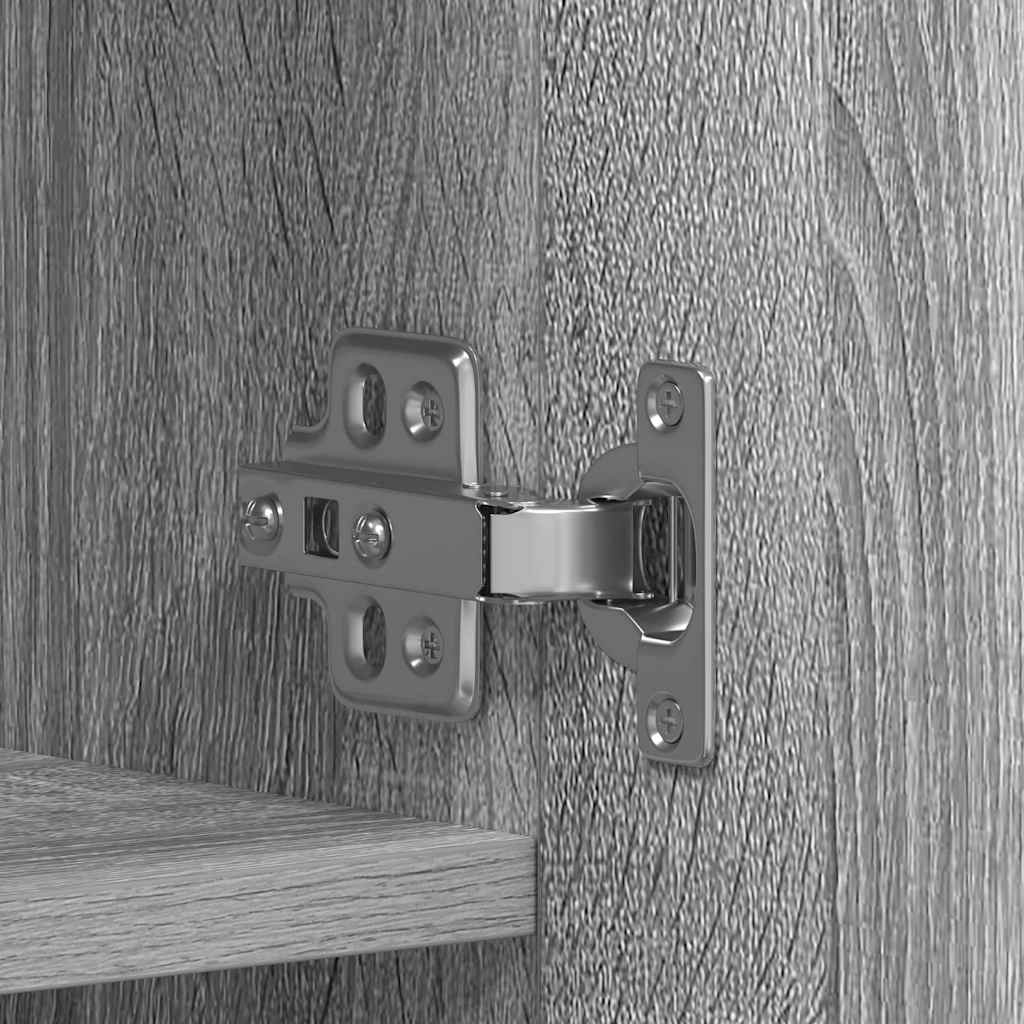 Schuhschrank mit Regal Weiß 80 x 35,5 x 180 cm Holzwerkstoff