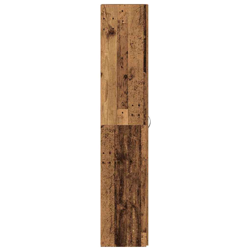 Schuhschrank mit Regal Weiß 80 x 35,5 x 180 cm Holzwerkstoff