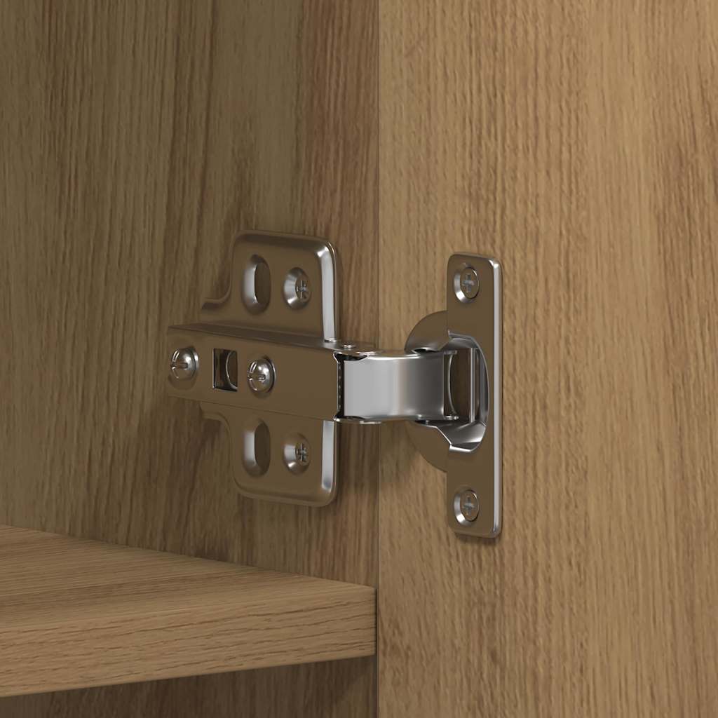 Schuhschrank mit Regal Weiß 80 x 35,5 x 180 cm Holzwerkstoff
