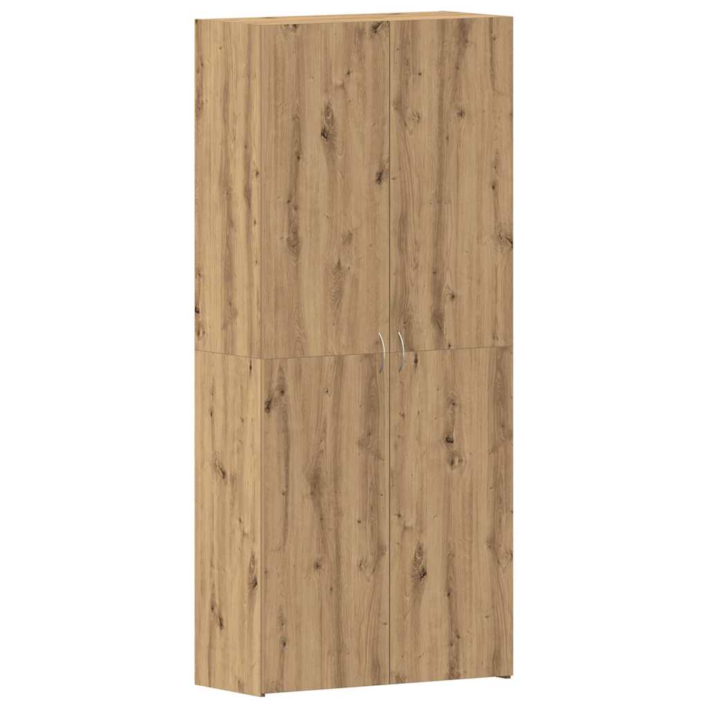 Schuhschrank mit Regal Weiß 80 x 35,5 x 180 cm Holzwerkstoff