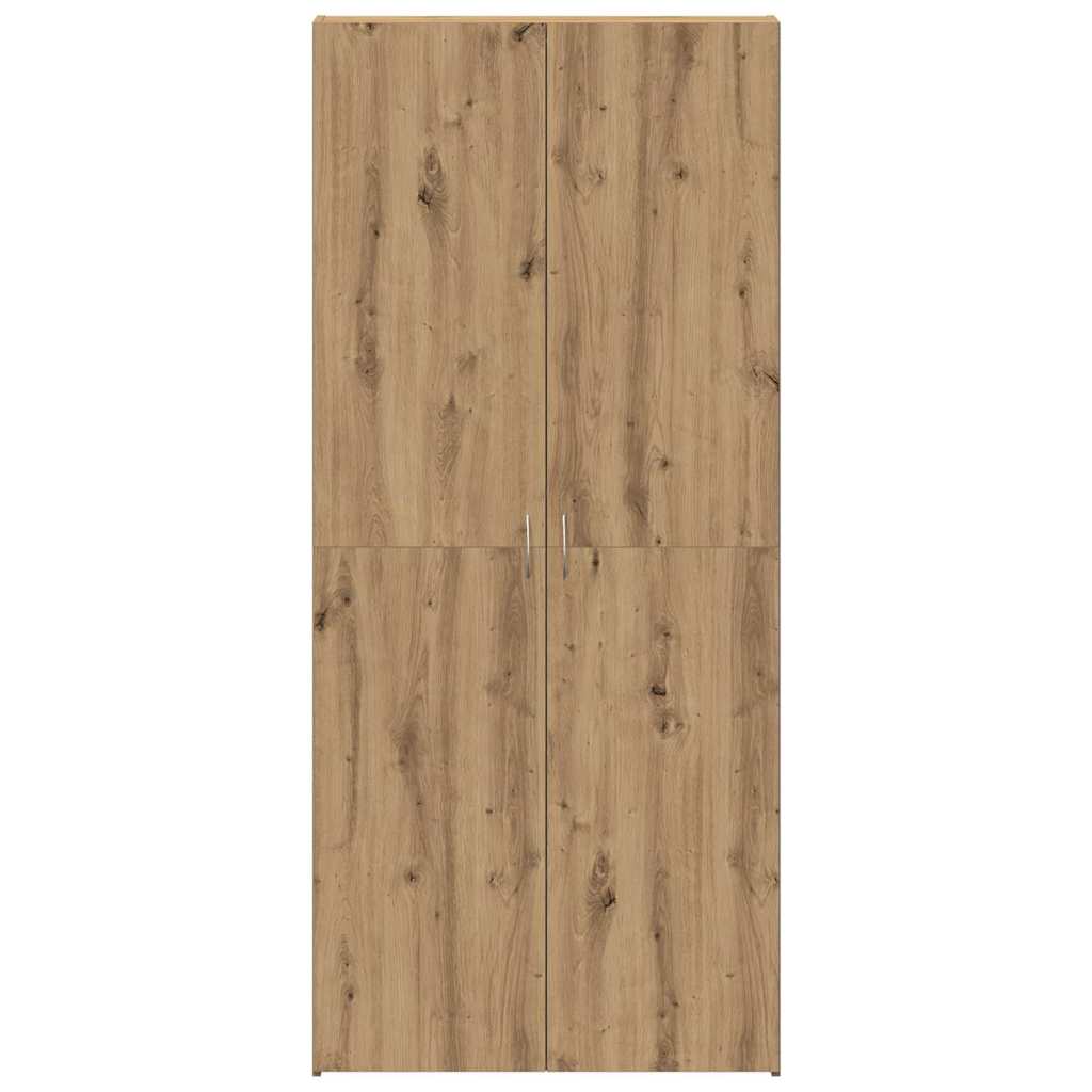 Schuhschrank mit Regal Weiß 80 x 35,5 x 180 cm Holzwerkstoff