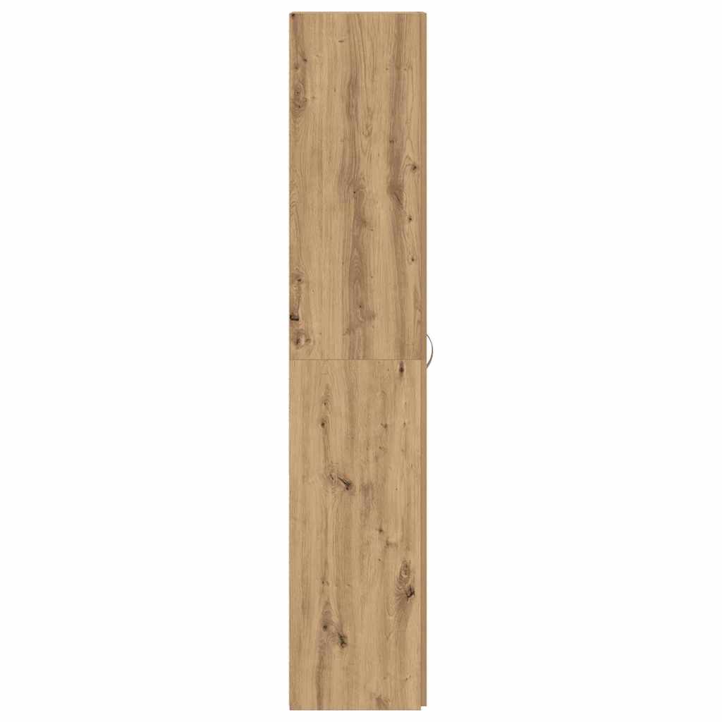 Schuhschrank mit Regal Weiß 80 x 35,5 x 180 cm Holzwerkstoff
