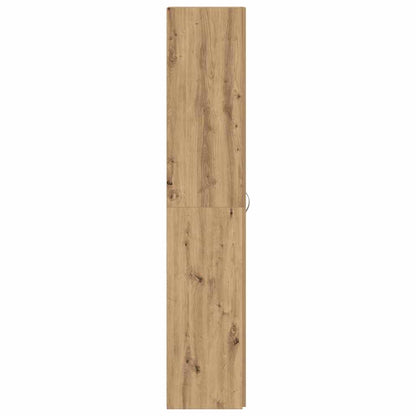 Schuhschrank mit Regal Weiß 80 x 35,5 x 180 cm Holzwerkstoff