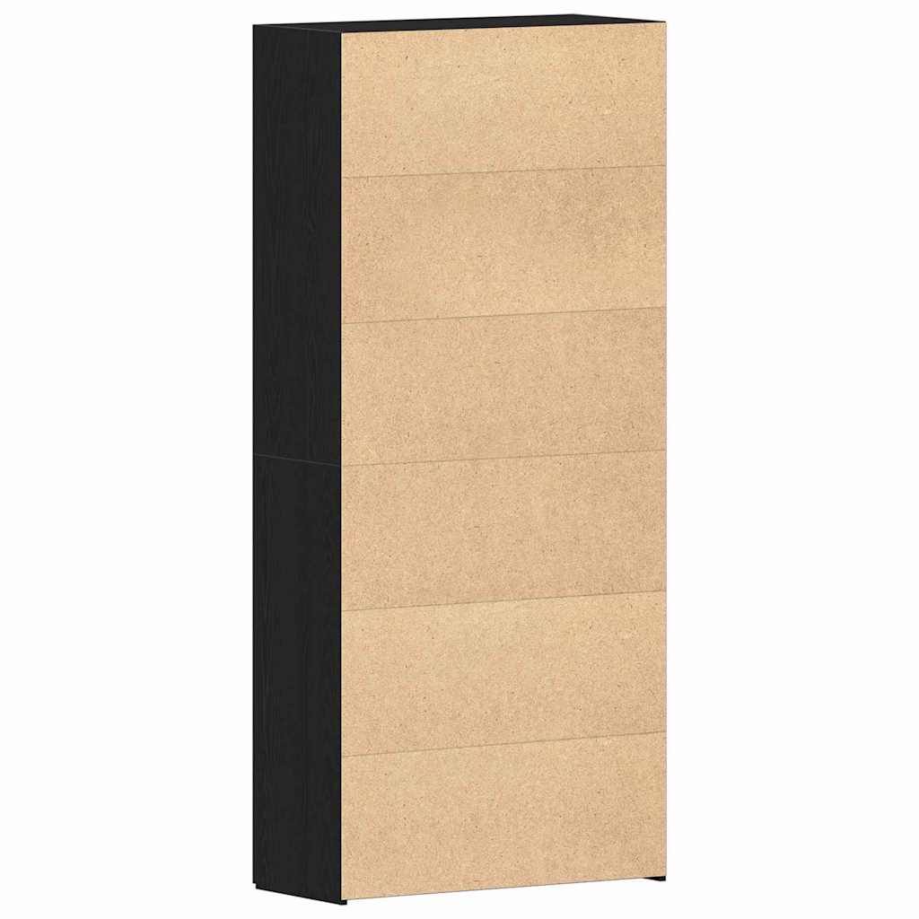 Schuhschrank mit Regal Weiß 80 x 35,5 x 180 cm Holzwerkstoff