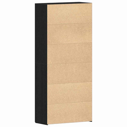 Schuhschrank mit Regal Weiß 80 x 35,5 x 180 cm Holzwerkstoff