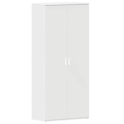 Schuhschrank mit Regal Weiß 80 x 39 x 178 cm Holzwerkstoff
