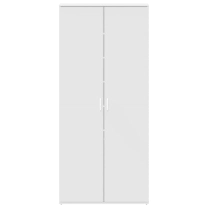 Schuhschrank mit Regal Weiß 80 x 39 x 178 cm Holzwerkstoff