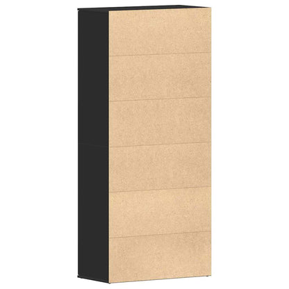 Schuhschrank mit Regal Weiß 80 x 39 x 178 cm Holzwerkstoff
