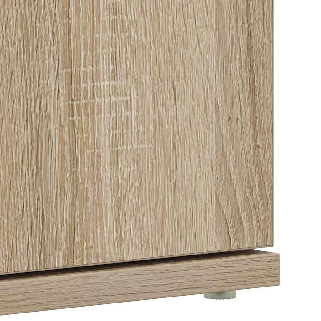Schuhschrank mit Regal Weiß 80 x 39 x 178 cm Holzwerkstoff