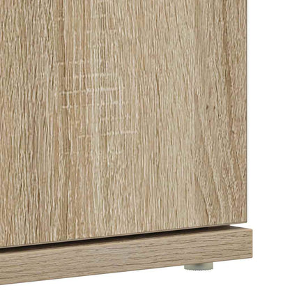 Schuhschrank mit Regal Weiß 80 x 39 x 178 cm Holzwerkstoff