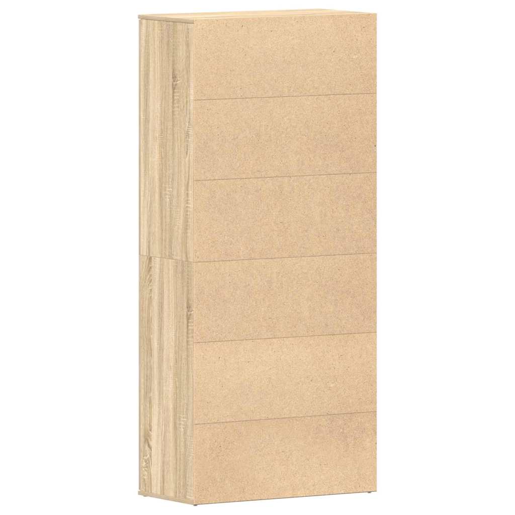 Schuhschrank mit Regal Weiß 80 x 39 x 178 cm Holzwerkstoff