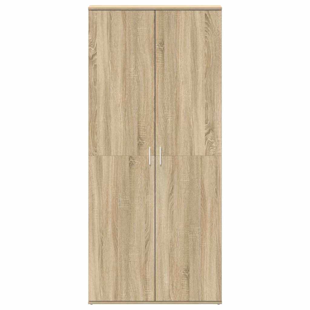 Schuhschrank mit Regal Weiß 80 x 39 x 178 cm Holzwerkstoff
