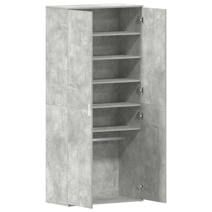 Schuhschrank mit Regal Weiß 80 x 39 x 178 cm Holzwerkstoff