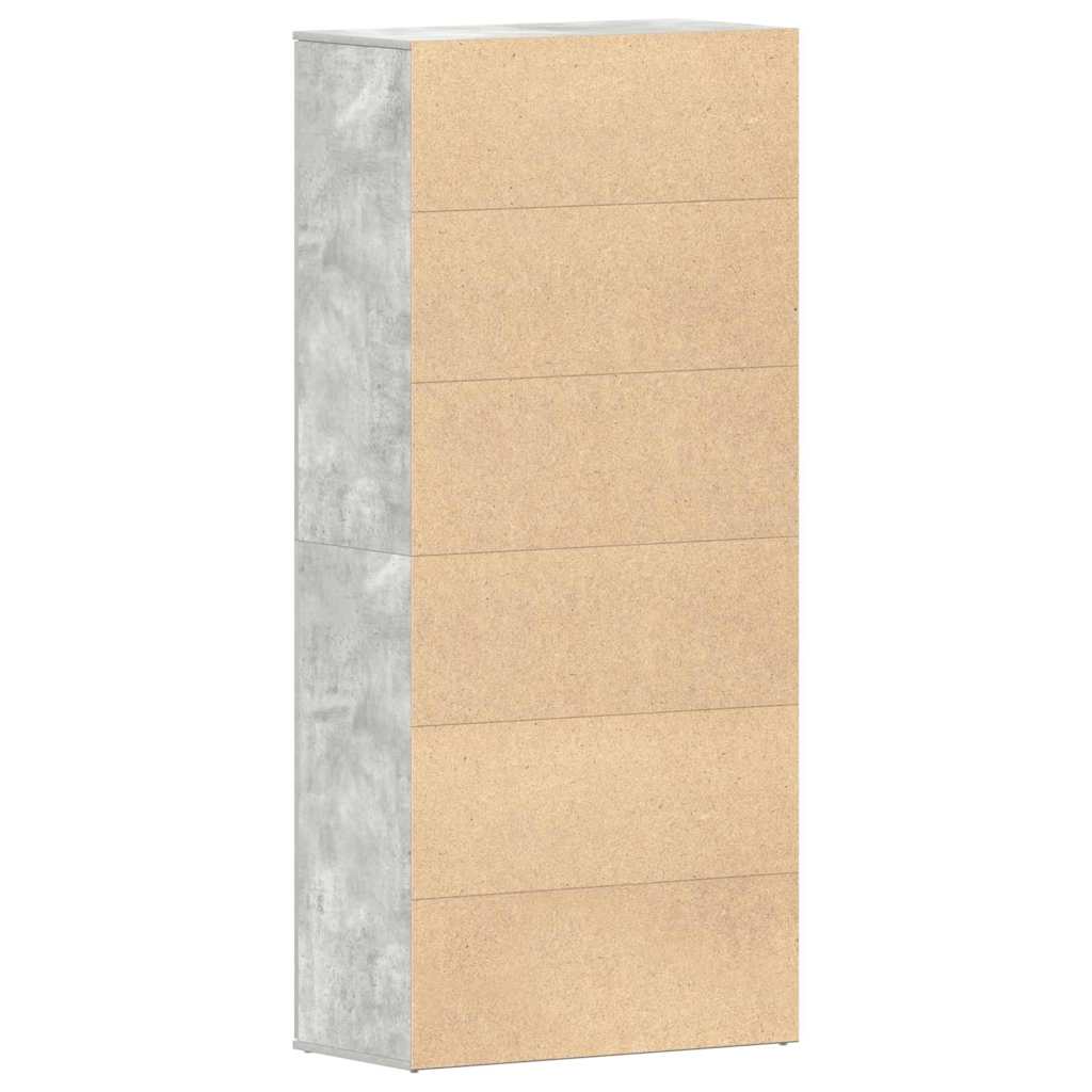 Schuhschrank mit Regal Weiß 80 x 39 x 178 cm Holzwerkstoff