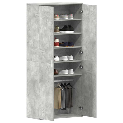 Schuhschrank mit Regal Weiß 80 x 39 x 178 cm Holzwerkstoff