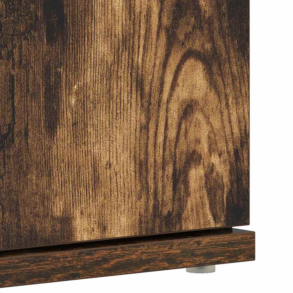 Schuhschrank mit Regal Weiß 80 x 39 x 178 cm Holzwerkstoff