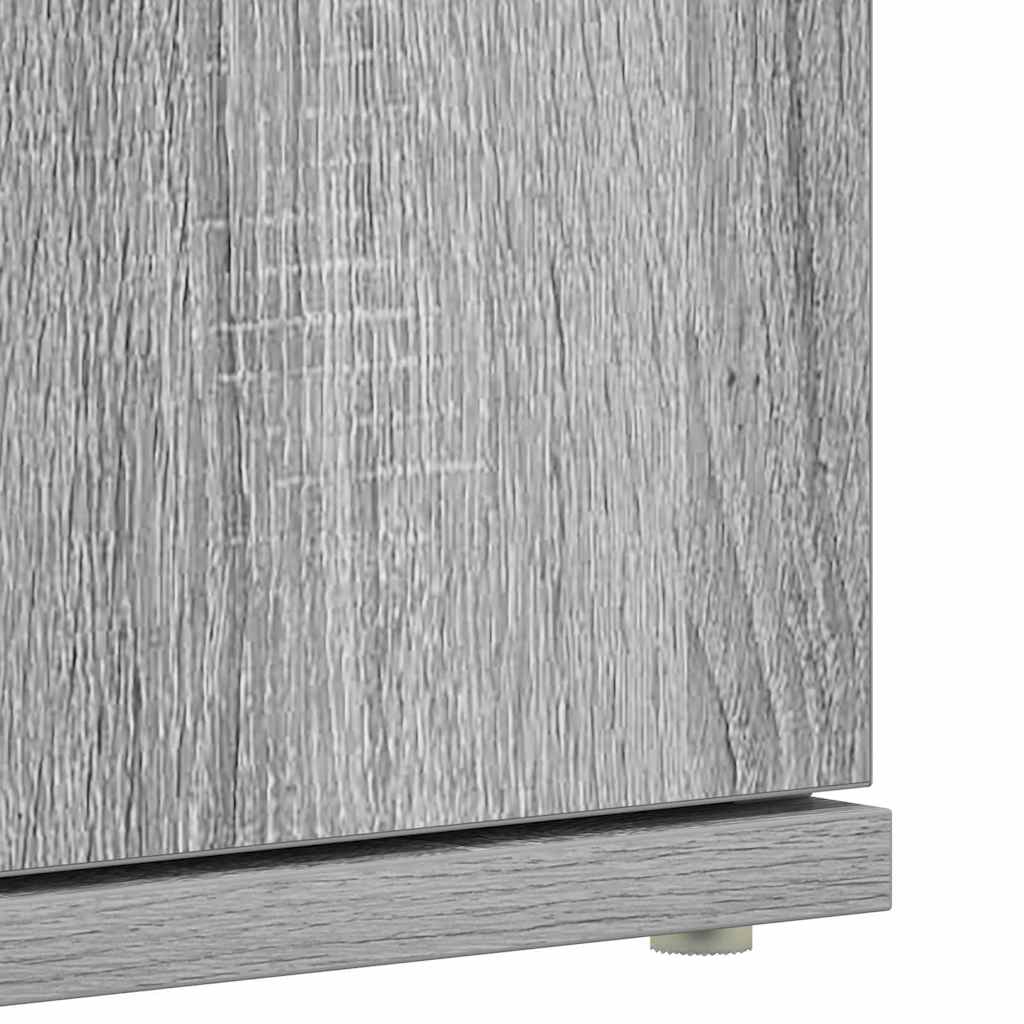 Schuhschrank mit Regal Weiß 80 x 39 x 178 cm Holzwerkstoff