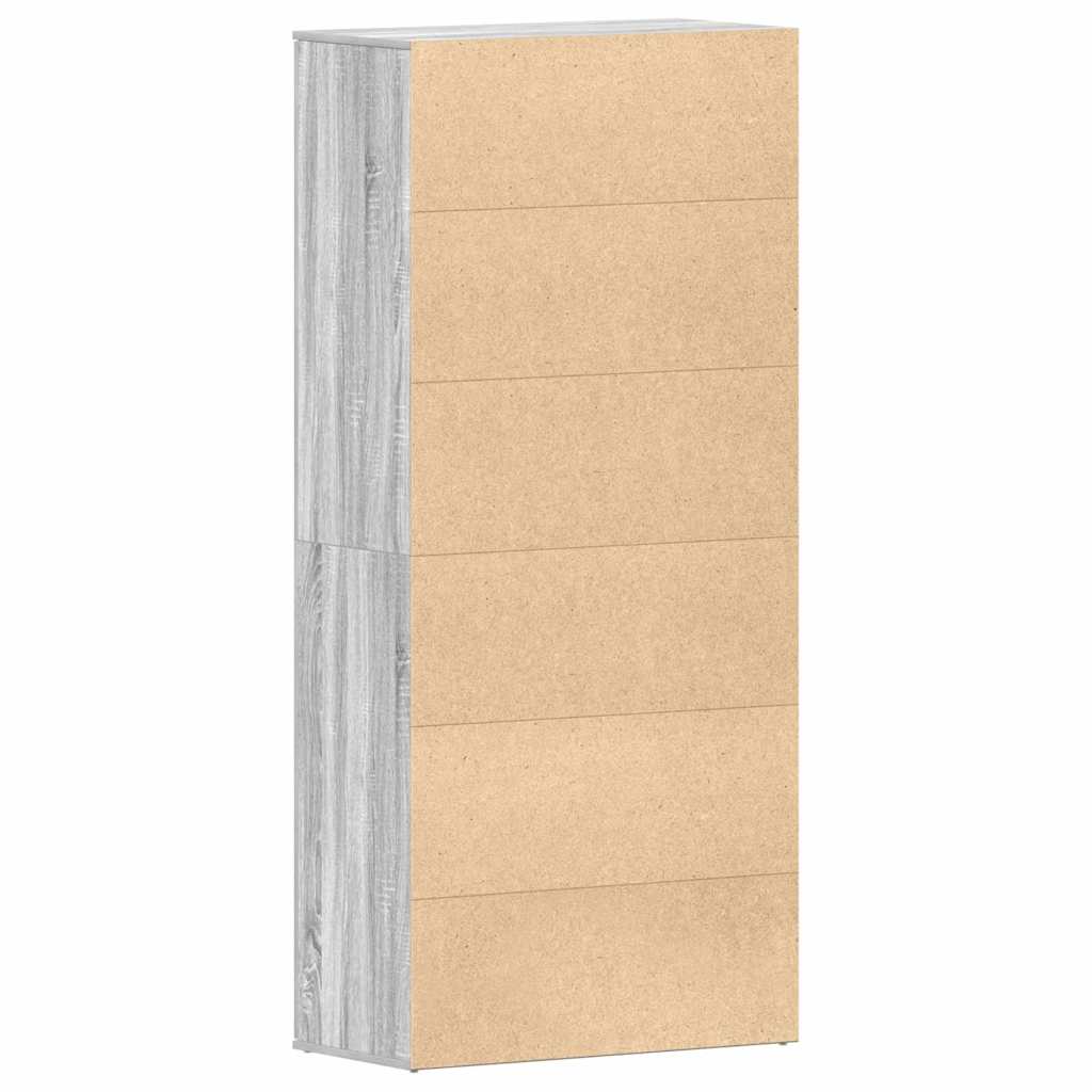 Schuhschrank mit Regal Weiß 80 x 39 x 178 cm Holzwerkstoff