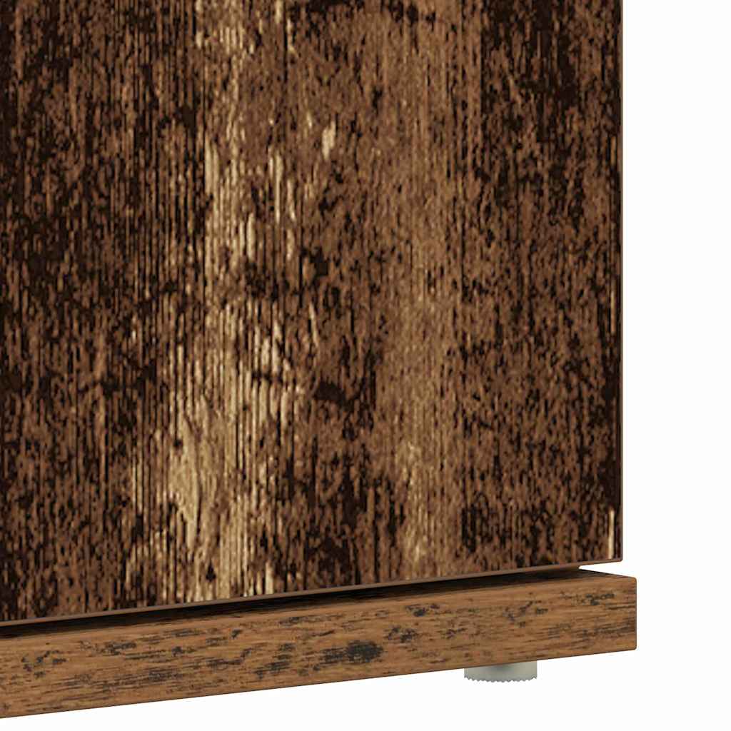Schuhschrank mit Regal Weiß 80 x 39 x 178 cm Holzwerkstoff