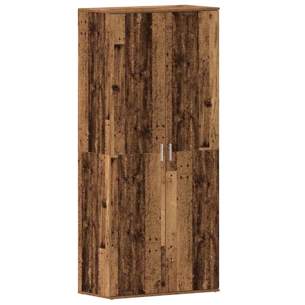 Schuhschrank mit Regal Weiß 80 x 39 x 178 cm Holzwerkstoff