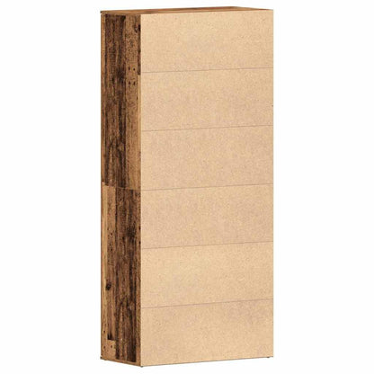 Schuhschrank mit Regal Weiß 80 x 39 x 178 cm Holzwerkstoff
