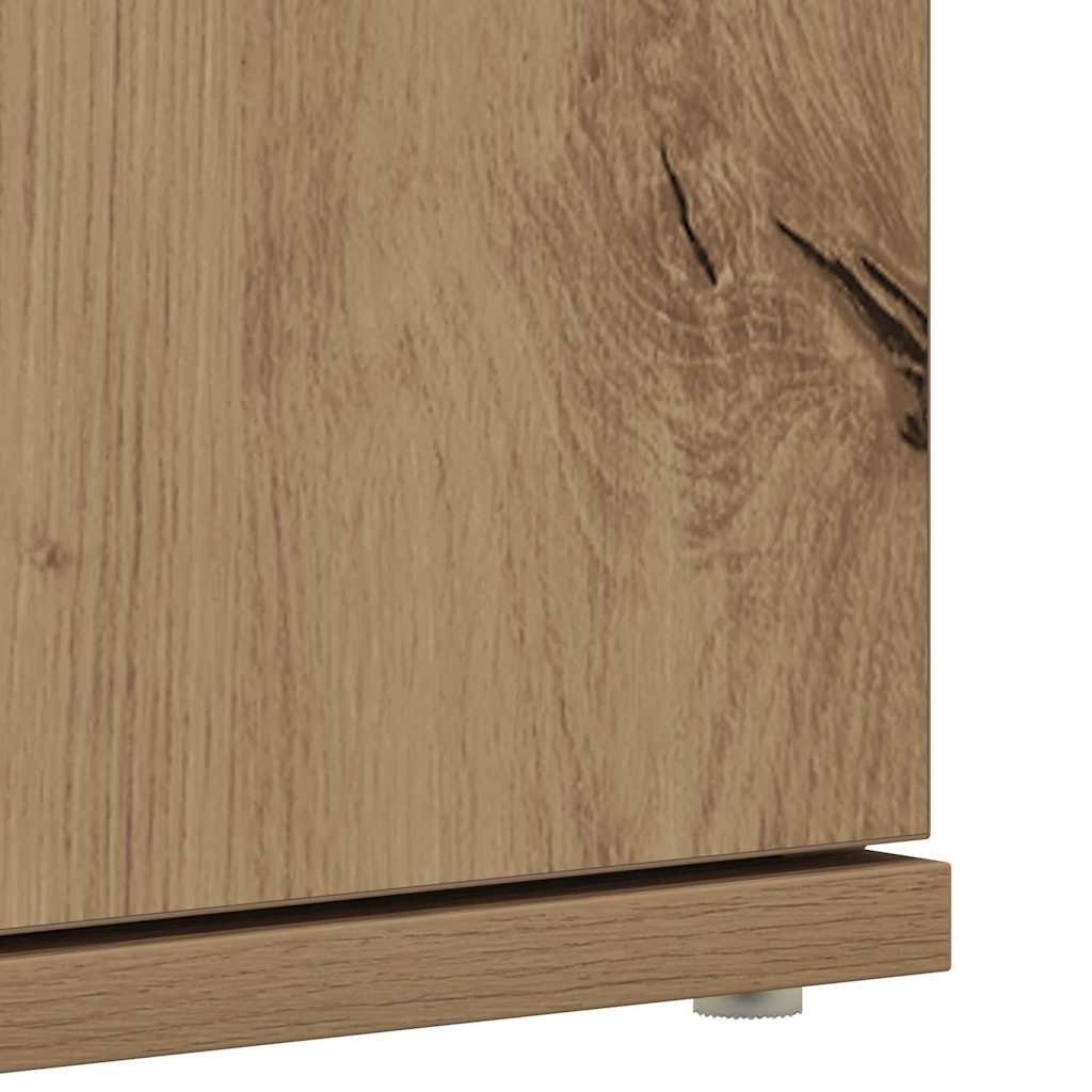 Schuhschrank mit Regal Weiß 80 x 39 x 178 cm Holzwerkstoff