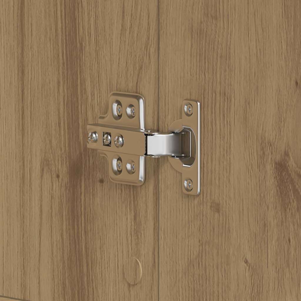 Schuhschrank mit Regal Weiß 80 x 39 x 178 cm Holzwerkstoff