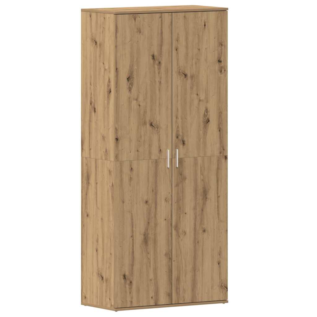 Schuhschrank mit Regal Weiß 80 x 39 x 178 cm Holzwerkstoff