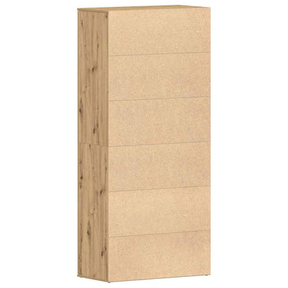 Schuhschrank mit Regal Weiß 80 x 39 x 178 cm Holzwerkstoff