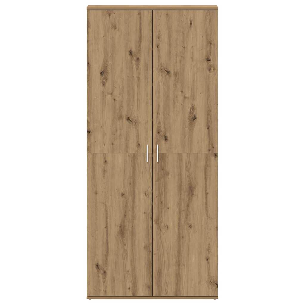 Schuhschrank mit Regal Weiß 80 x 39 x 178 cm Holzwerkstoff