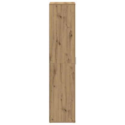 Schuhschrank mit Regal Weiß 80 x 39 x 178 cm Holzwerkstoff