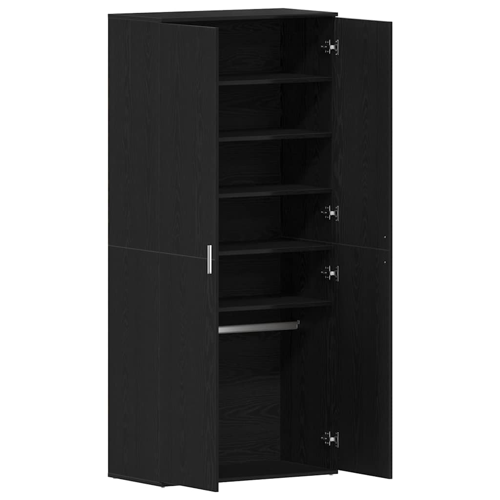 Schuhschrank mit Regal Weiß 80 x 39 x 178 cm Holzwerkstoff
