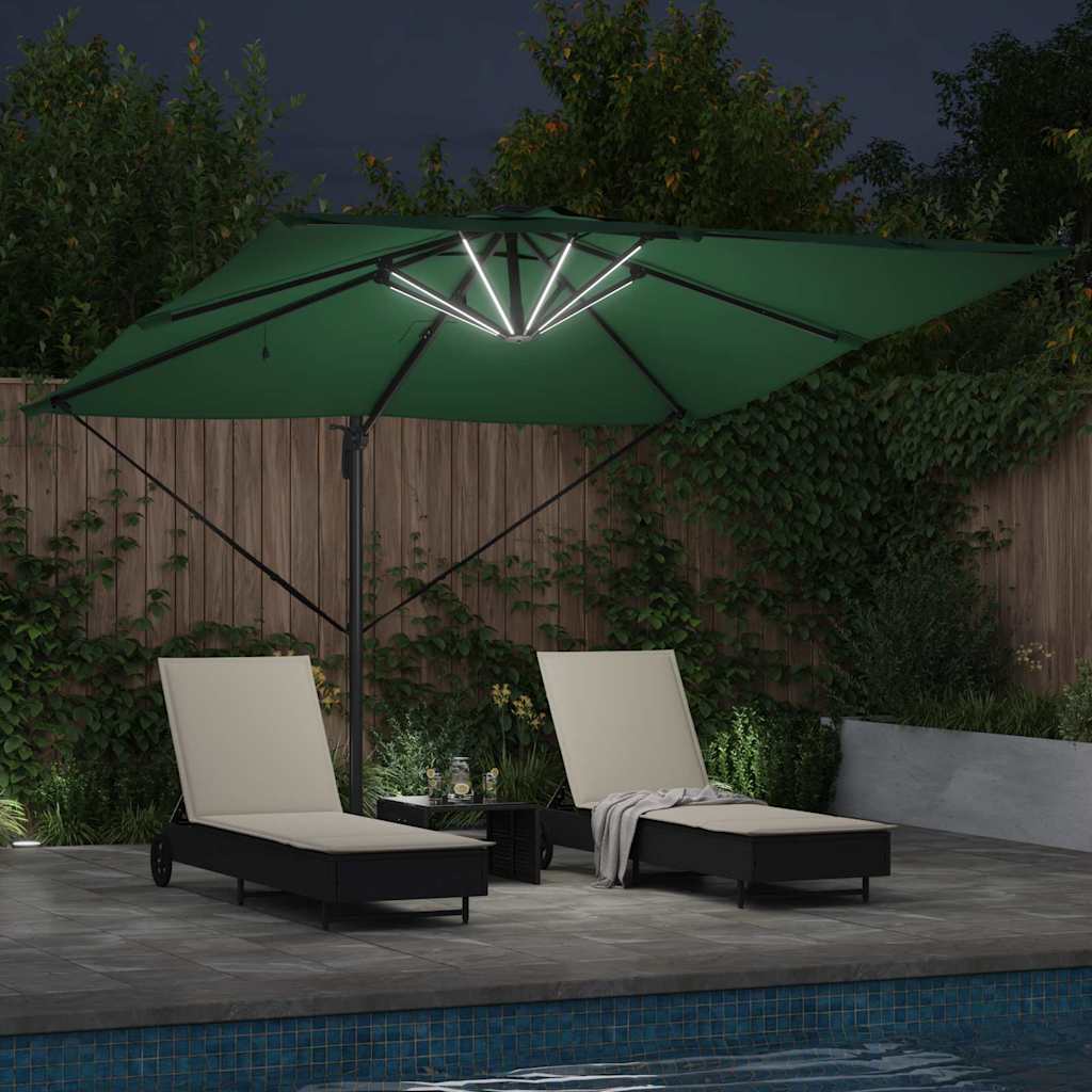 Sonnenschirm Sand 286 x 284 x 270 cm Aluminium und Polyester