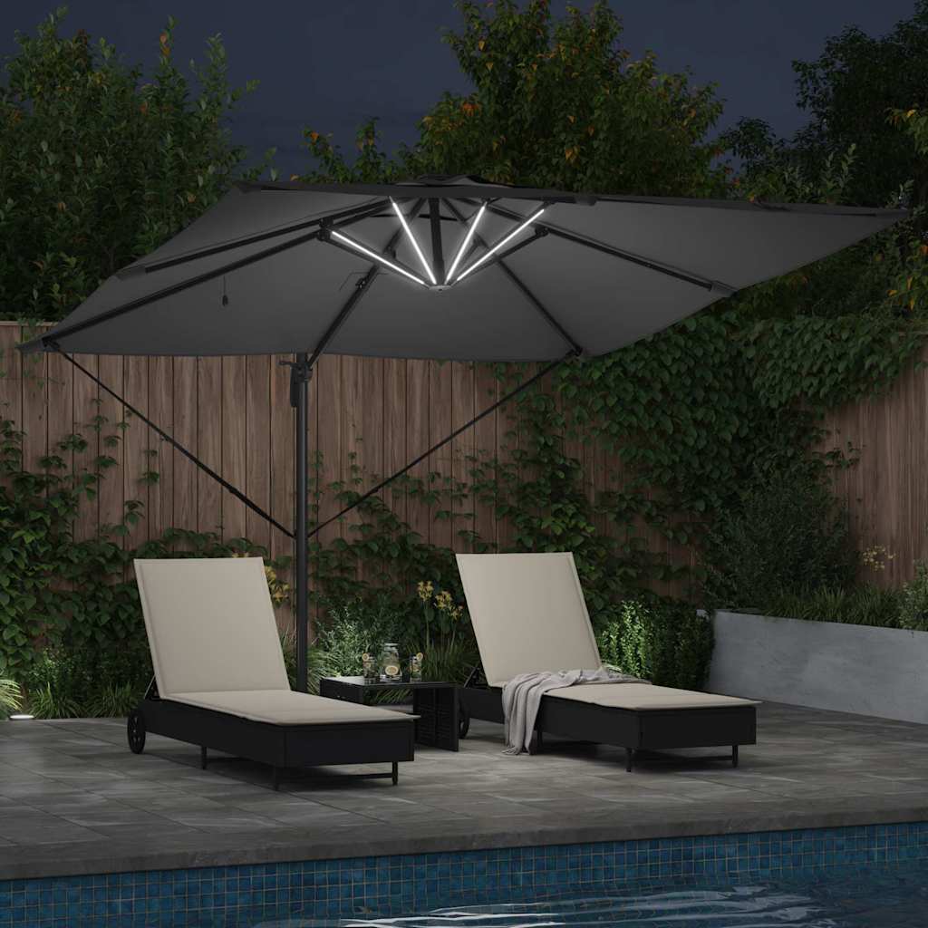 Sonnenschirm Sand 286 x 284 x 270 cm Aluminium und Polyester