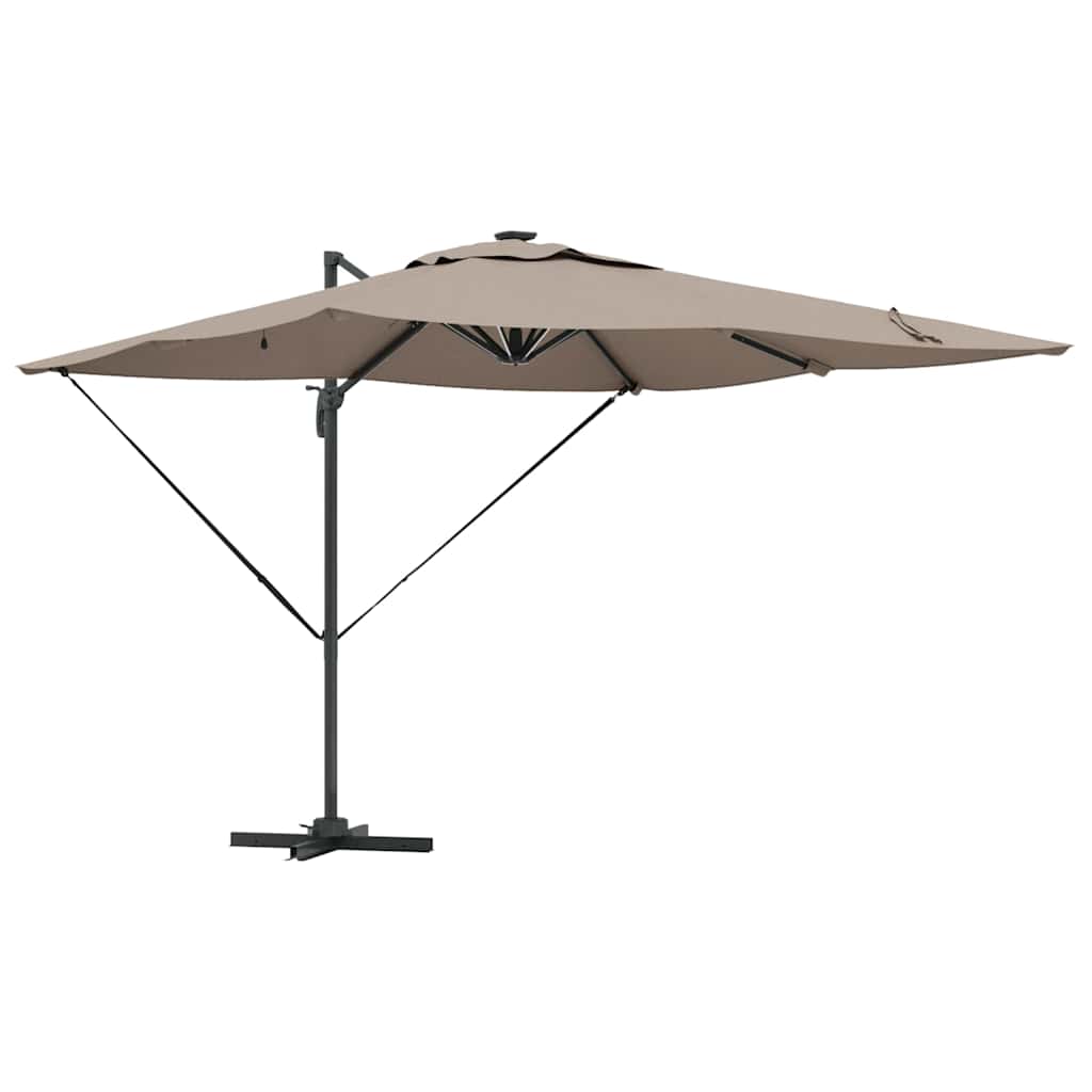 Sonnenschirm Sand 286 x 284 x 270 cm Aluminium und Polyester