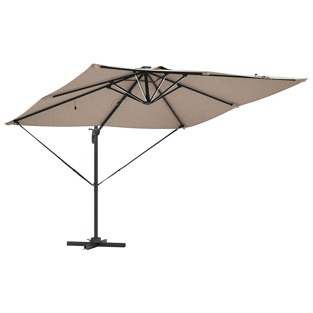 Sonnenschirm Sand 286 x 284 x 270 cm Aluminium und Polyester