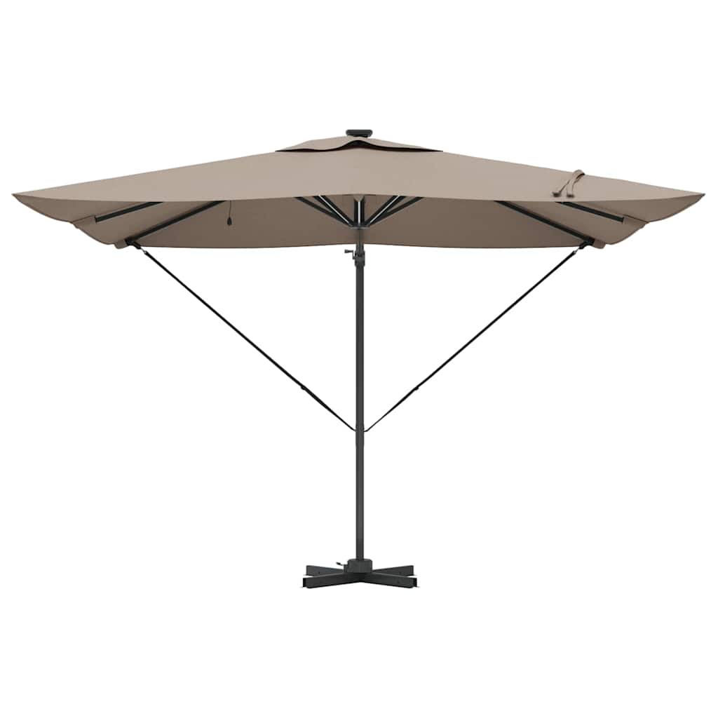 Sonnenschirm Sand 286 x 284 x 270 cm Aluminium und Polyester