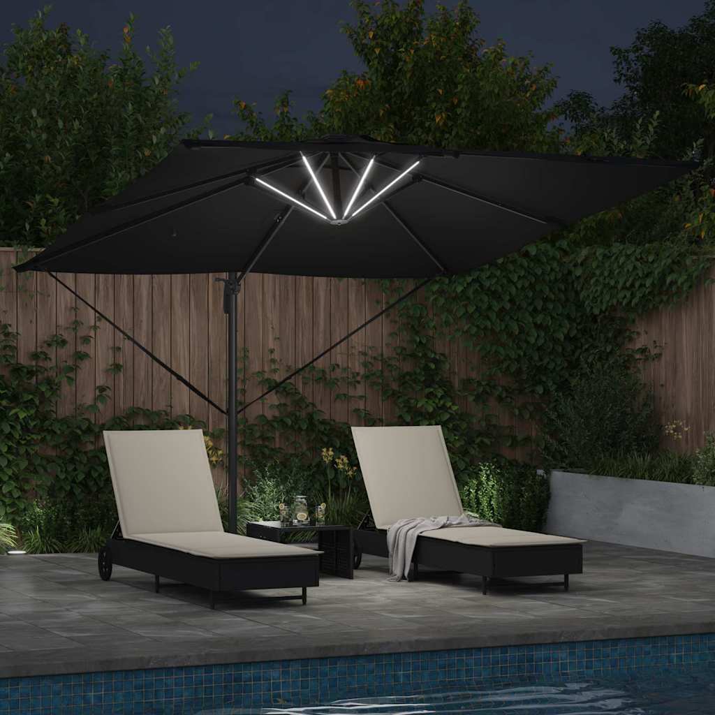 Sonnenschirm Sand 286 x 284 x 270 cm Aluminium und Polyester
