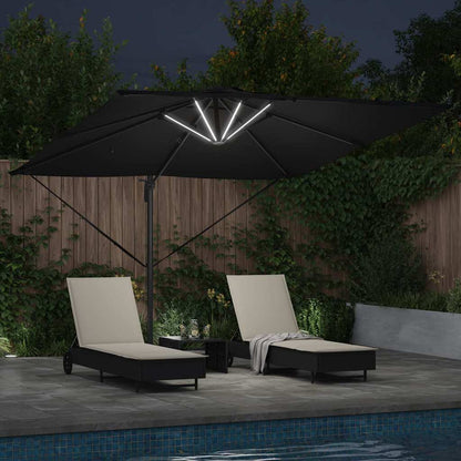 Sonnenschirm Sand 286 x 284 x 270 cm Aluminium und Polyester