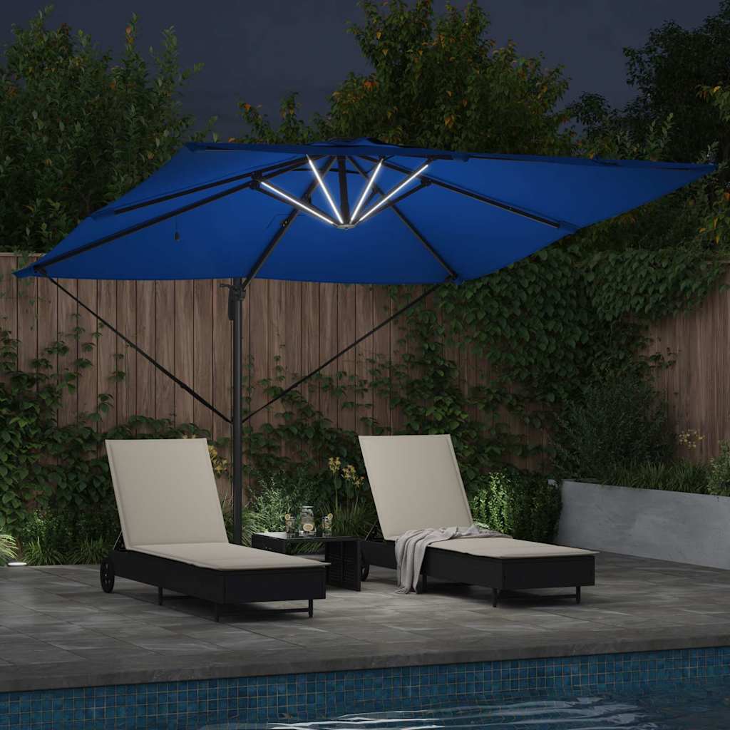 Sonnenschirm Sand 286 x 284 x 270 cm Aluminium und Polyester