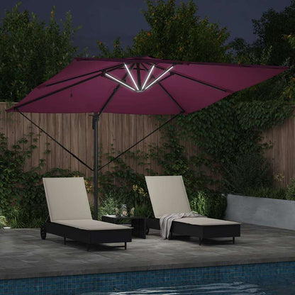 Sonnenschirm Sand 286 x 284 x 270 cm Aluminium und Polyester