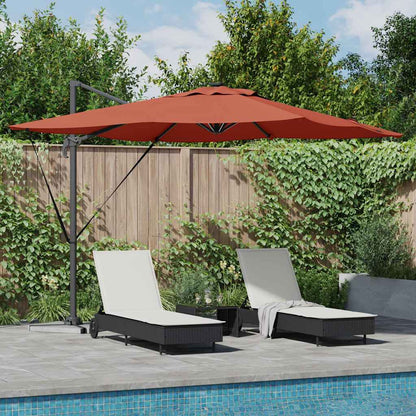 Sonnenschirm Sand 286 x 284 x 270 cm Aluminium und Polyester