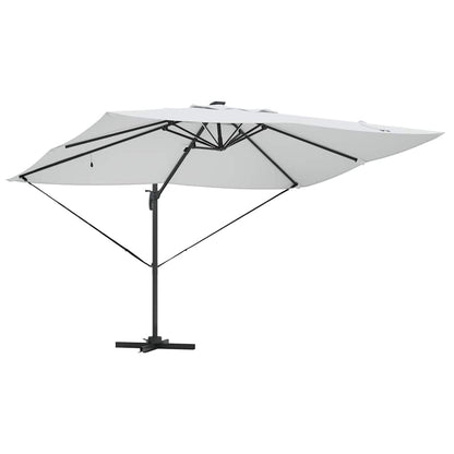 Sonnenschirm Sand 352 x 251 x 265 cm Polyester und Aluminium
