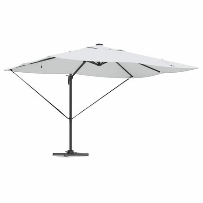 Sonnenschirm Sand 352 x 251 x 265 cm Polyester und Aluminium