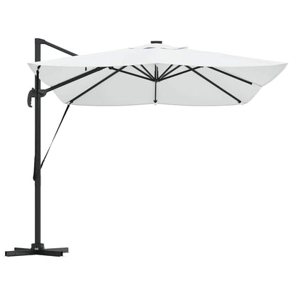 Sonnenschirm Sand 352 x 251 x 265 cm Polyester und Aluminium
