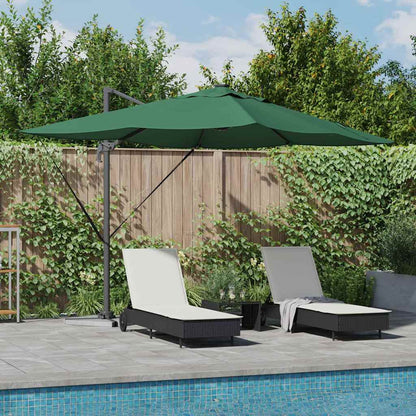 Sonnenschirm Sand 352 x 251 x 265 cm Polyester und Aluminium