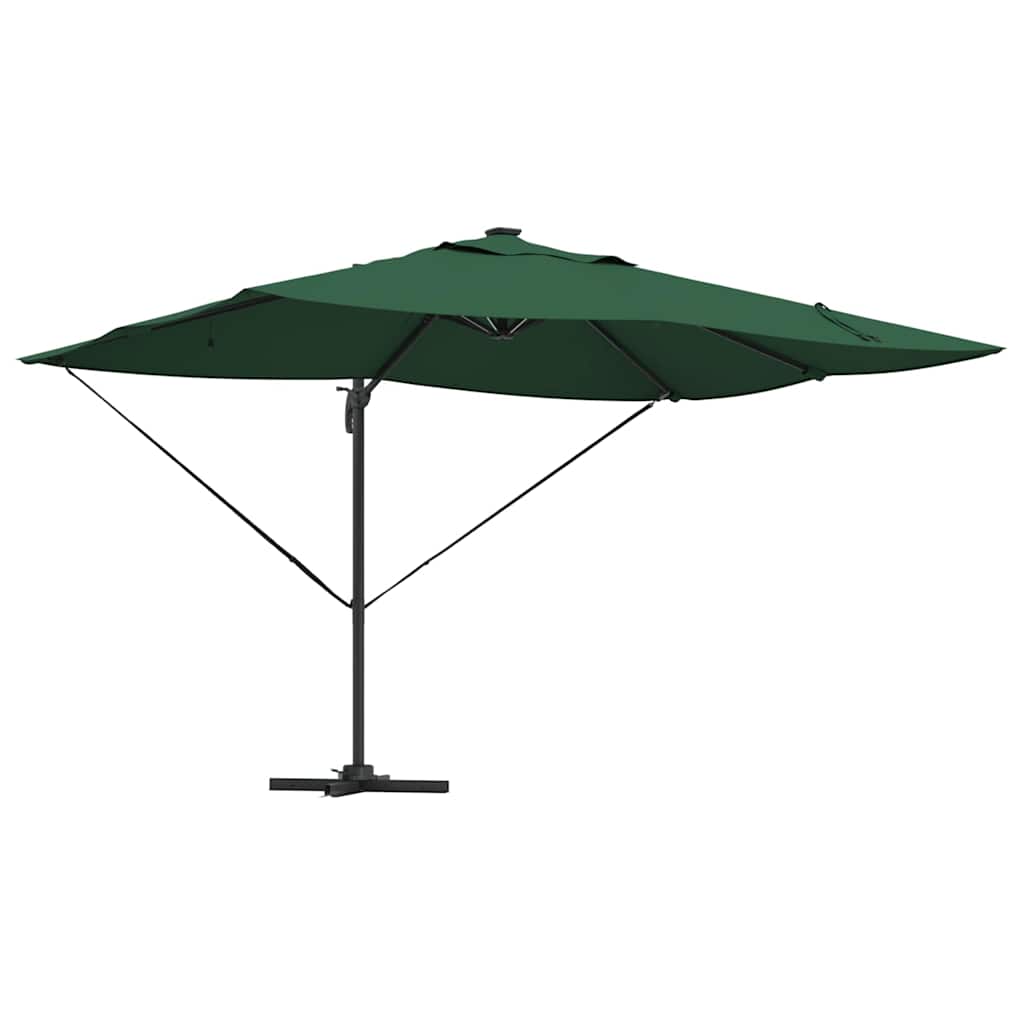 Sonnenschirm Sand 352 x 251 x 265 cm Polyester und Aluminium
