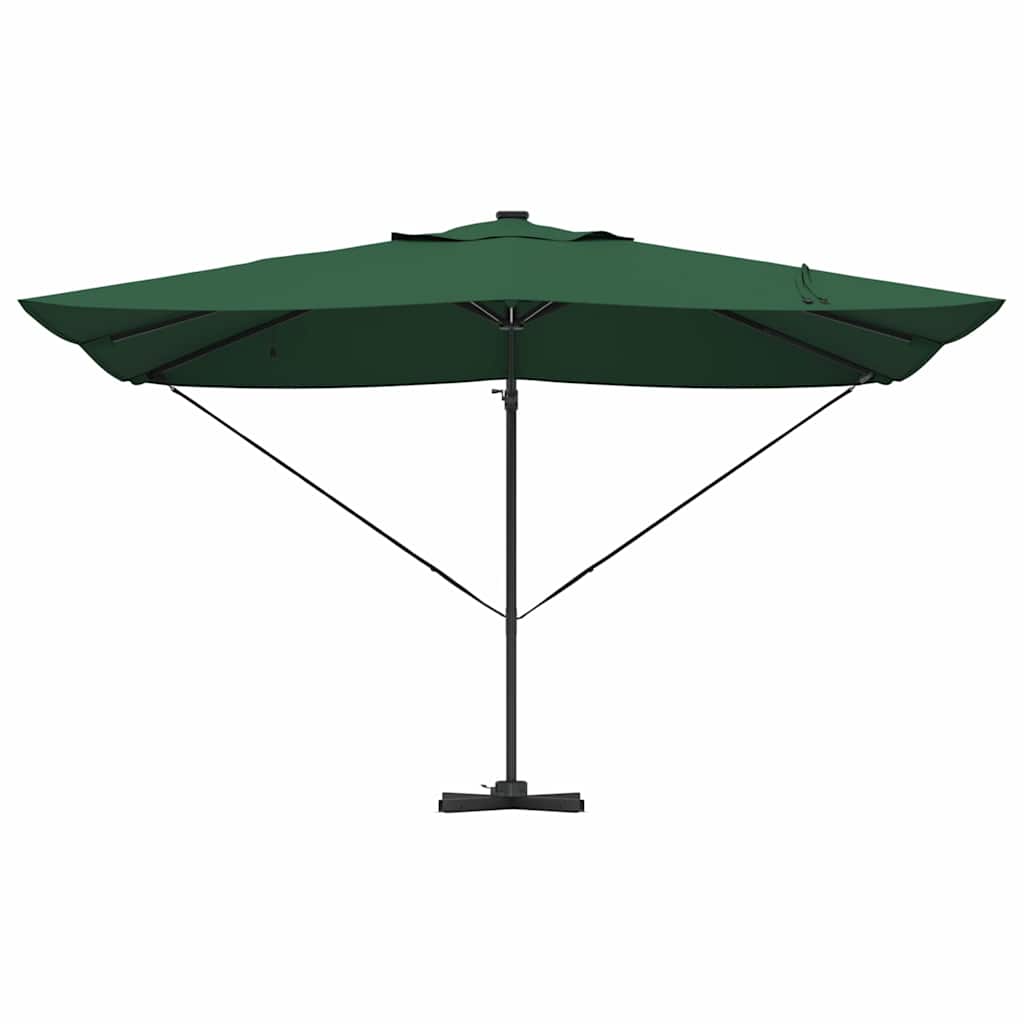 Sonnenschirm Sand 352 x 251 x 265 cm Polyester und Aluminium