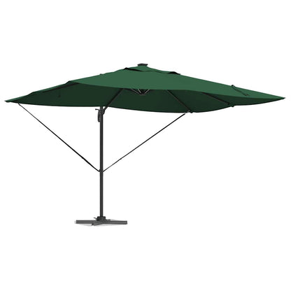 Sonnenschirm Sand 352 x 251 x 265 cm Polyester und Aluminium
