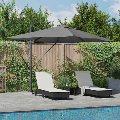 Sonnenschirm Sand 352 x 251 x 265 cm Polyester und Aluminium